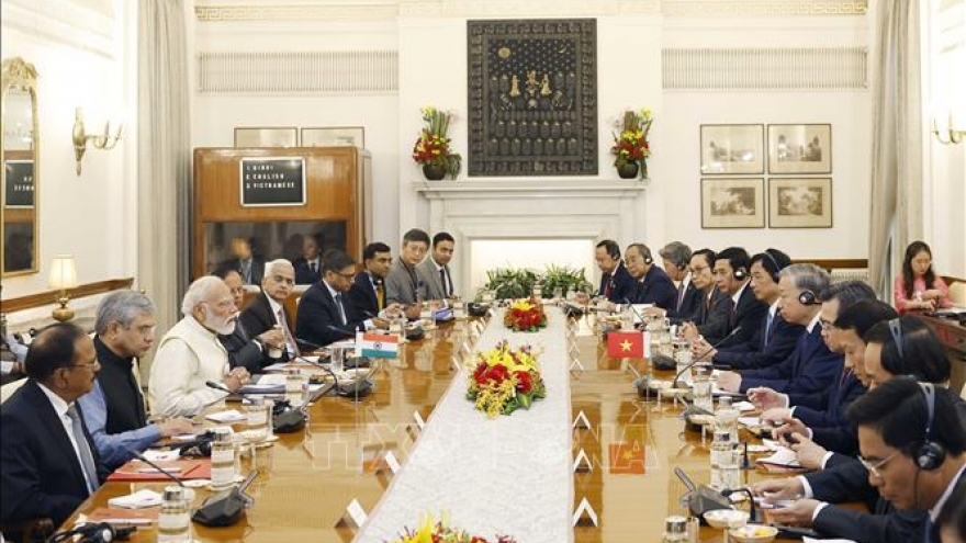 Tổng Bí thư, Chủ tịch nước Tô Lâm hội đàm với Thủ tướng Ấn Độ Narendra Modi