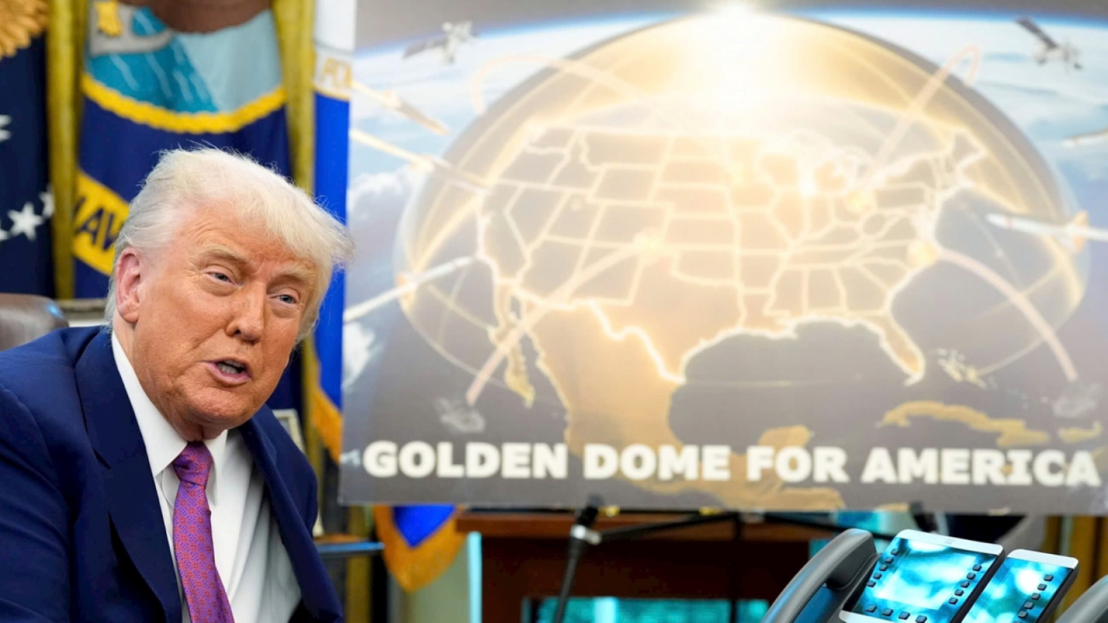 Dự án phòng thủ “Vòm Vàng” của ông Trump có thể tiêu tốn 1.200 tỷ USD