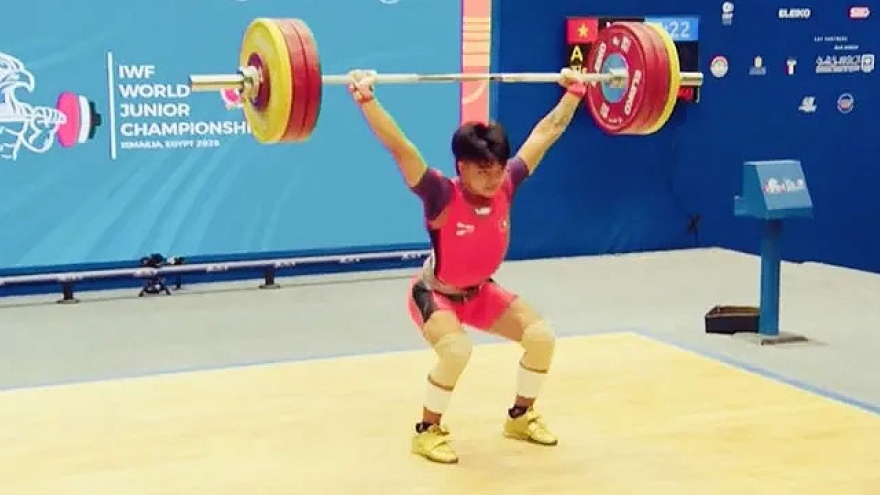 A Tieu takes Vietnam’s final bronze at 2026 Junior World Weightlifting Championships