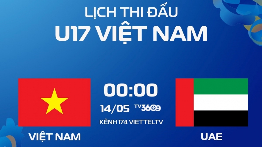 Xem trực tiếp U17 Việt Nam vs U17 UAE ở đâu?