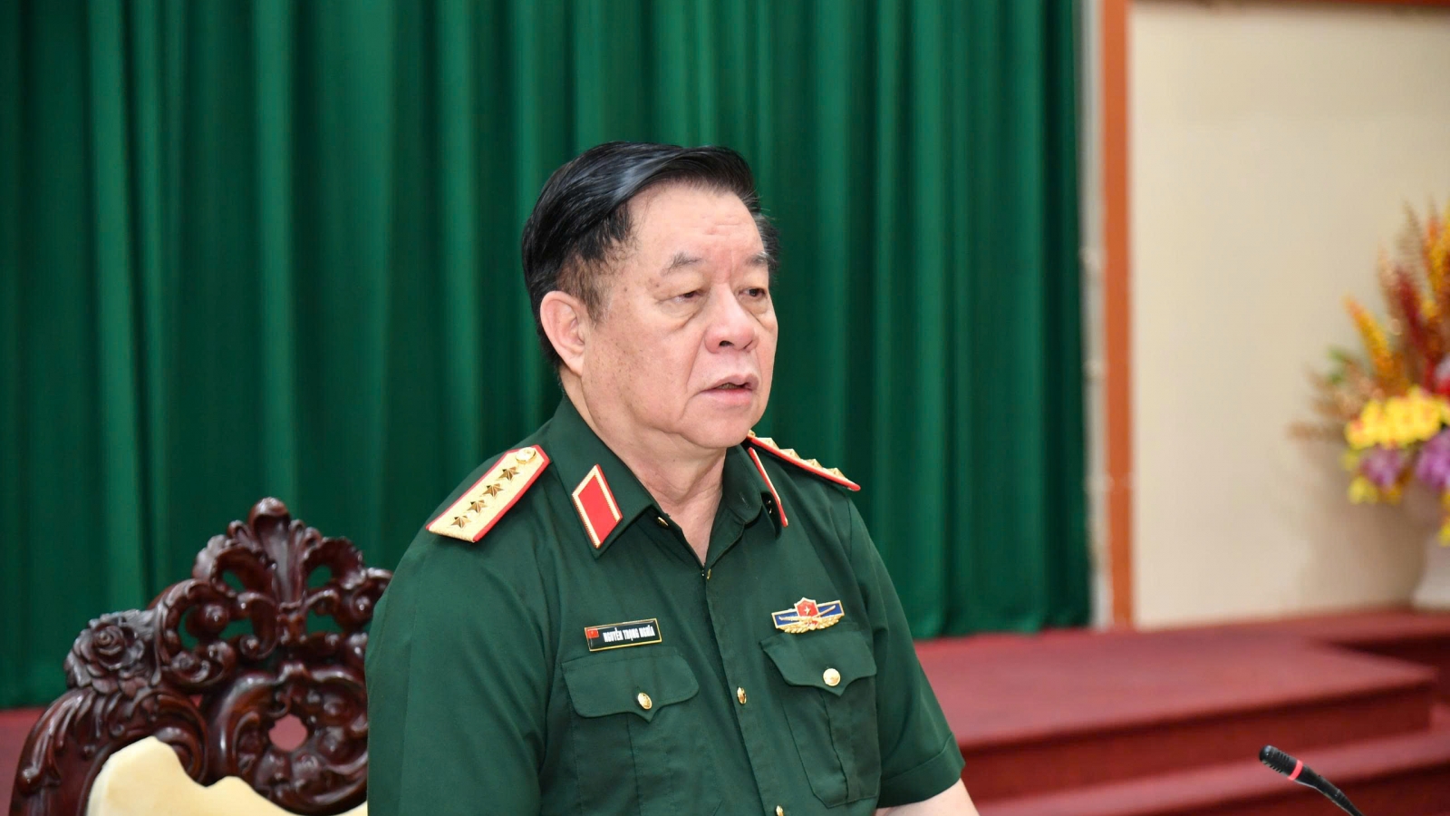 Đại tướng Nguyễn Trọng Nghĩa làm việc với Bộ Tư lệnh Quân khu 9
