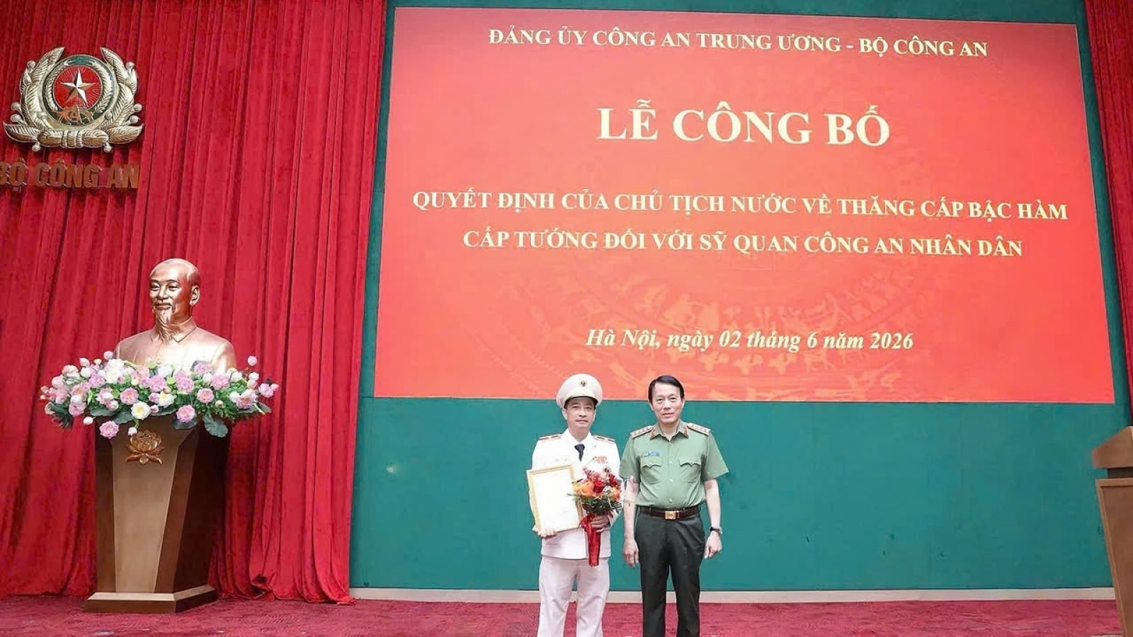 Giám đốc Công an tỉnh Sơn La được phong cấp bậc hàm Thiếu tướng