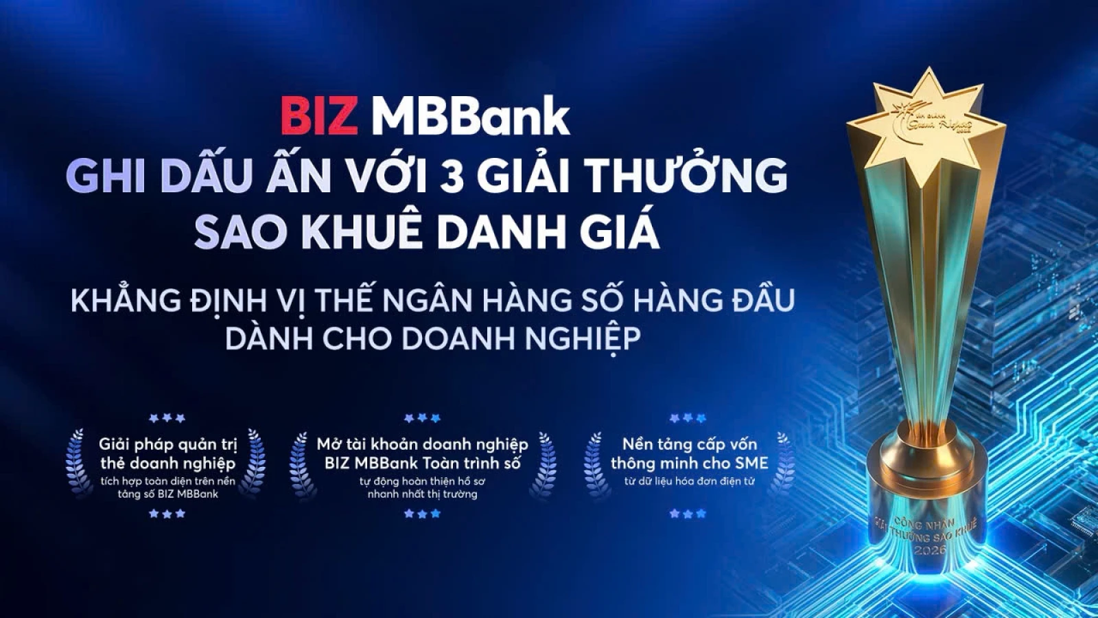 MB ghi dấu ấn với 5 giải thưởng Sao Khuê 2026