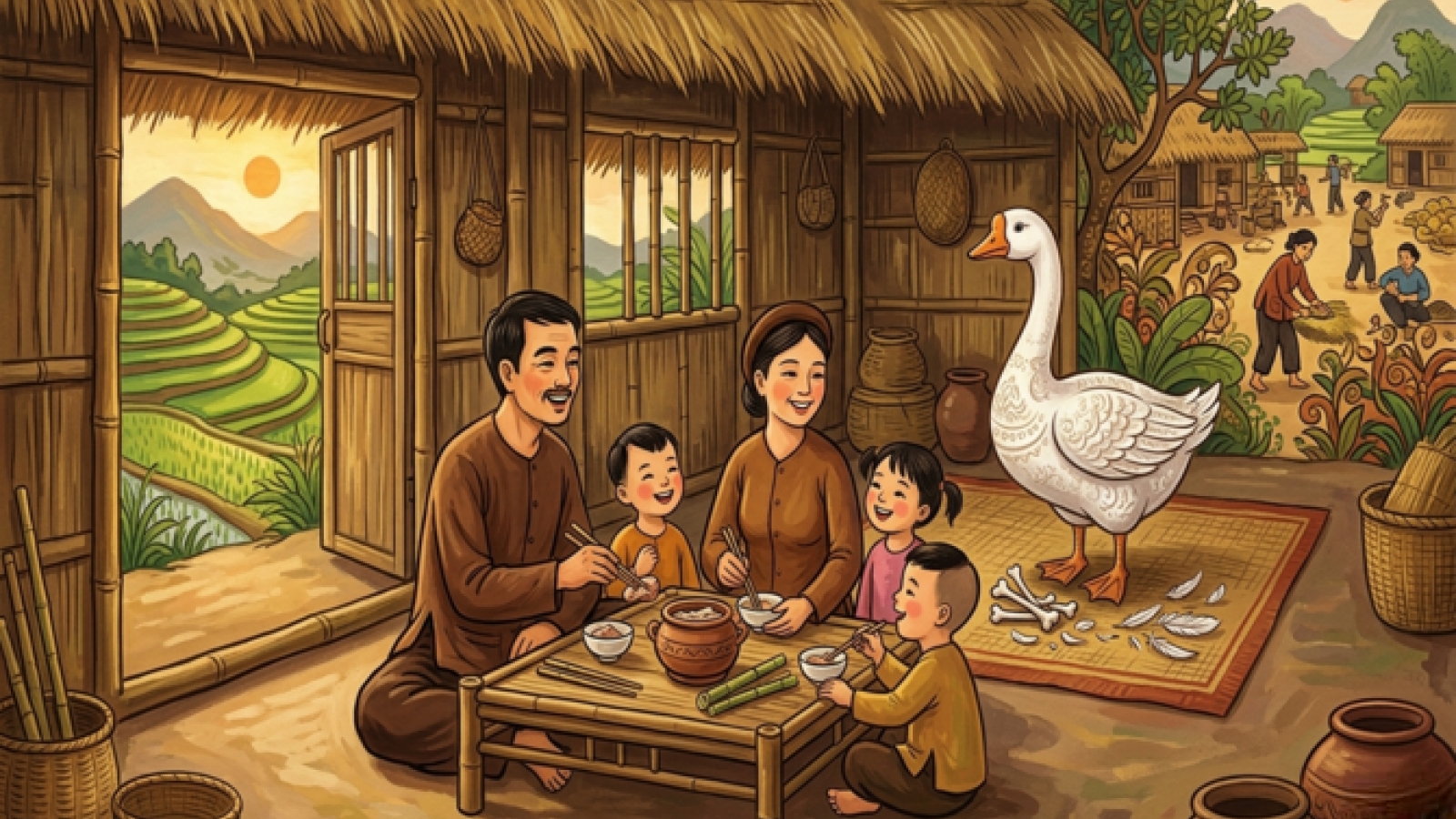 Truyện cổ tích: "Con ngỗng kỳ lạ"