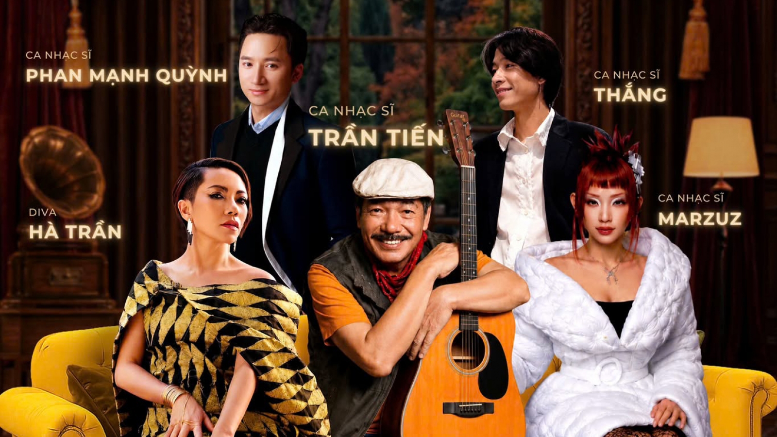 Trần Tiến, Hà Trần, Phan Mạnh Quỳnh hội ngộ trong “phòng khách” âm nhạc