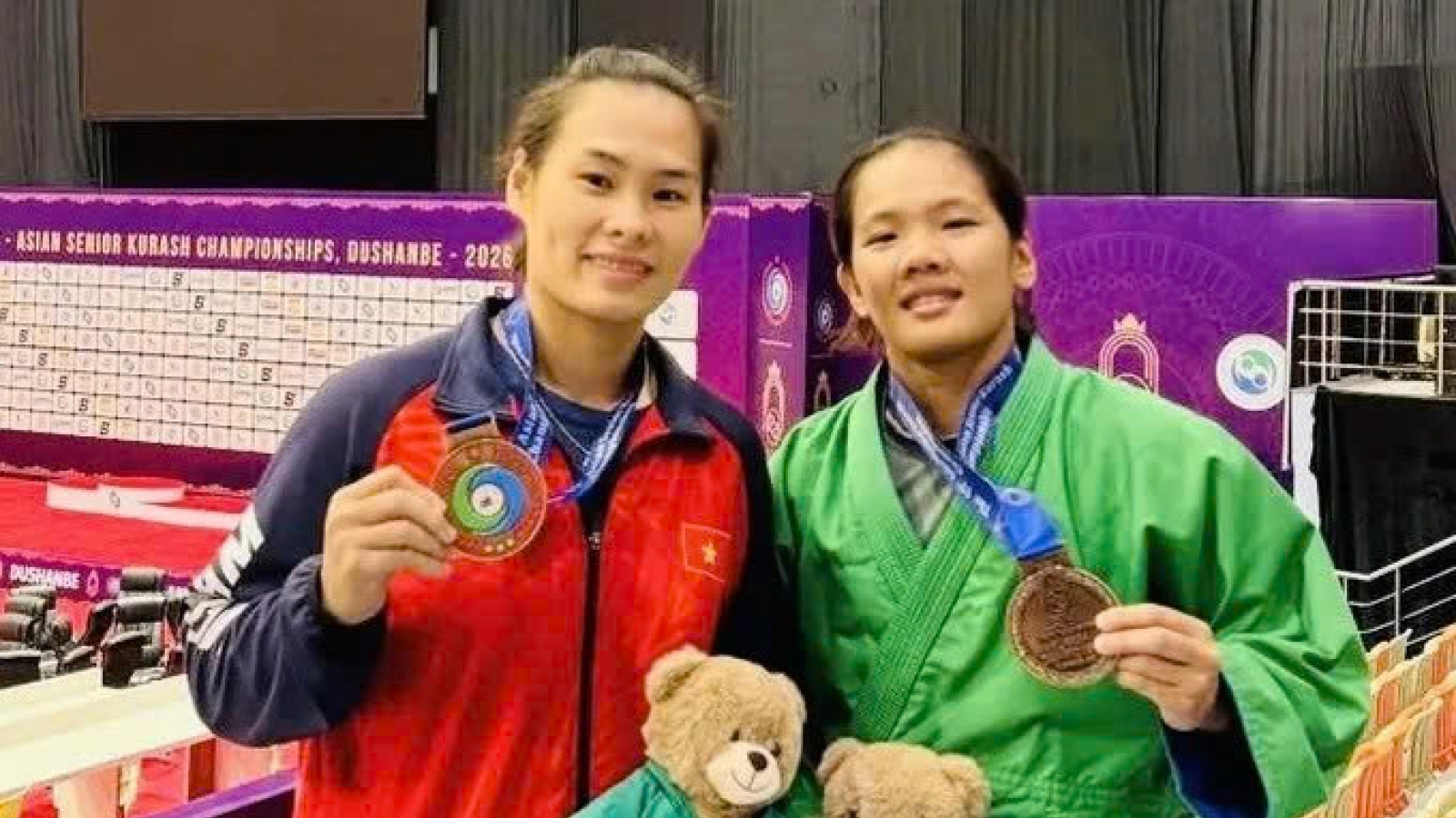 Vietnamese athletes secure five medals at Asian Senior Kurash Championship