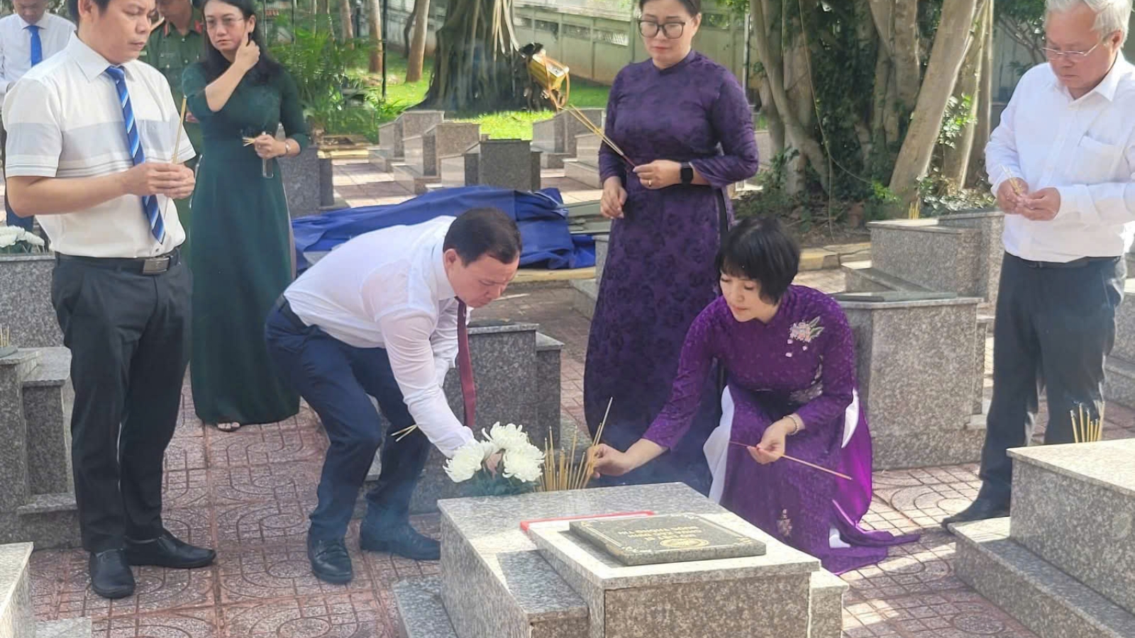 Xã Long Sơn, TP.HCM hoàn tất việc lấy mẫu ADN 4 hài cốt liệt sĩ