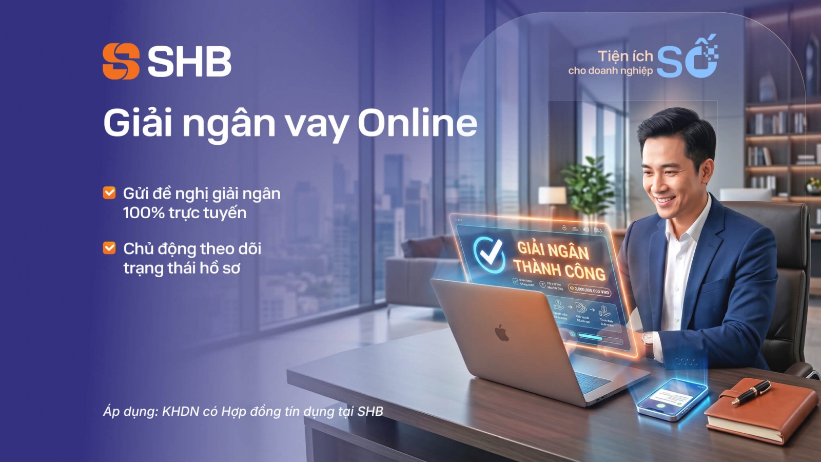 Từ sinh trắc học đến giải ngân online: SHB gia tăng tiện ích số dành cho khách hàng doanh nghiệp