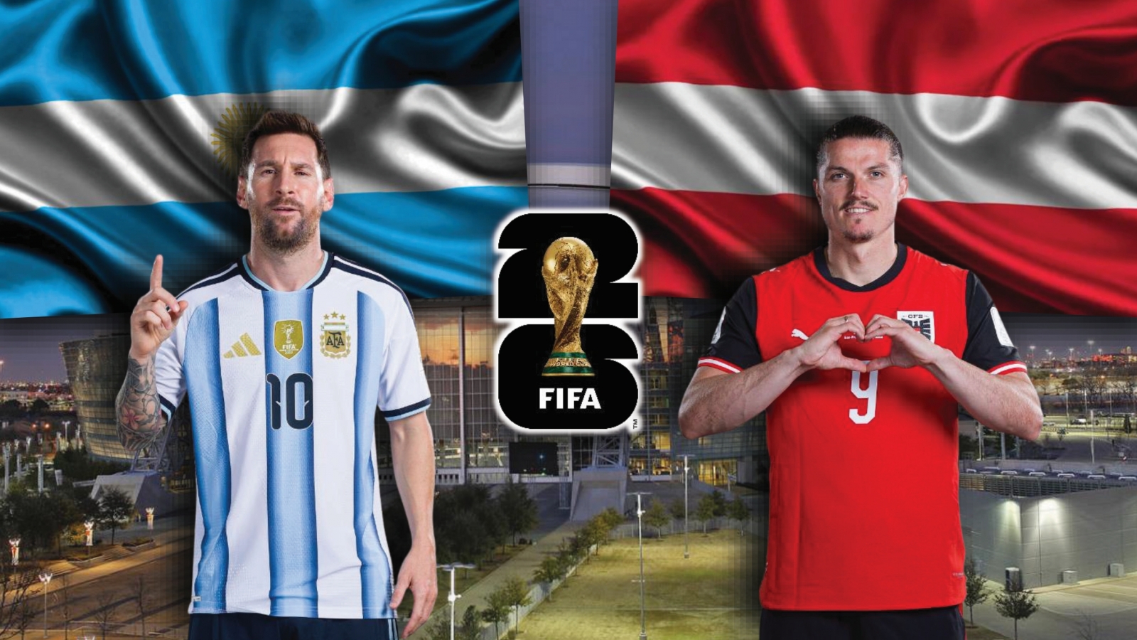 Dự đoán kết quả và đội hình ra sân trận Argentina vs Áo bảng J World Cup 2026