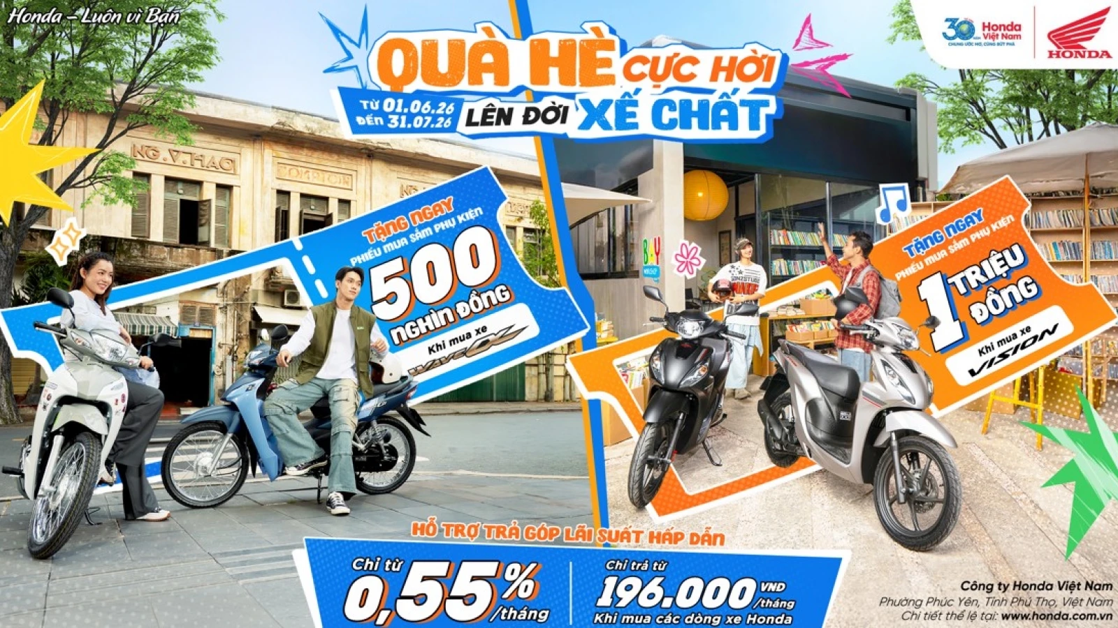 Honda tung chương trình chào hè hấp dẫn - “Quà hè cực hời - Lên đời xế chất”