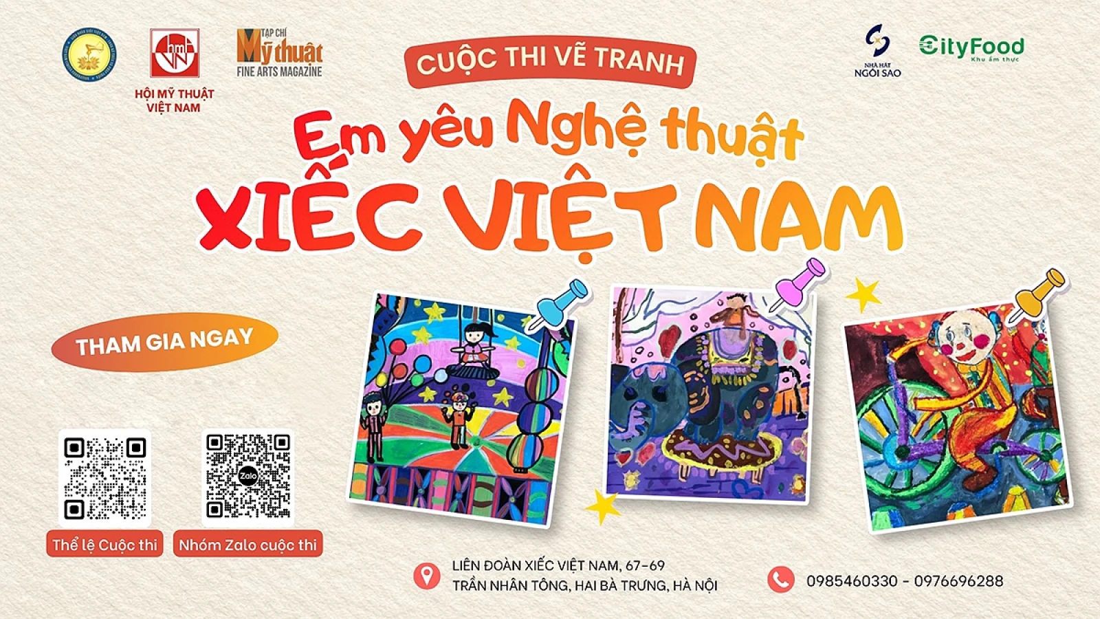 Phát động cuộc thi vẽ tranh toàn quốc “Em yêu nghệ thuật xiếc Việt Nam” lần thứ 2