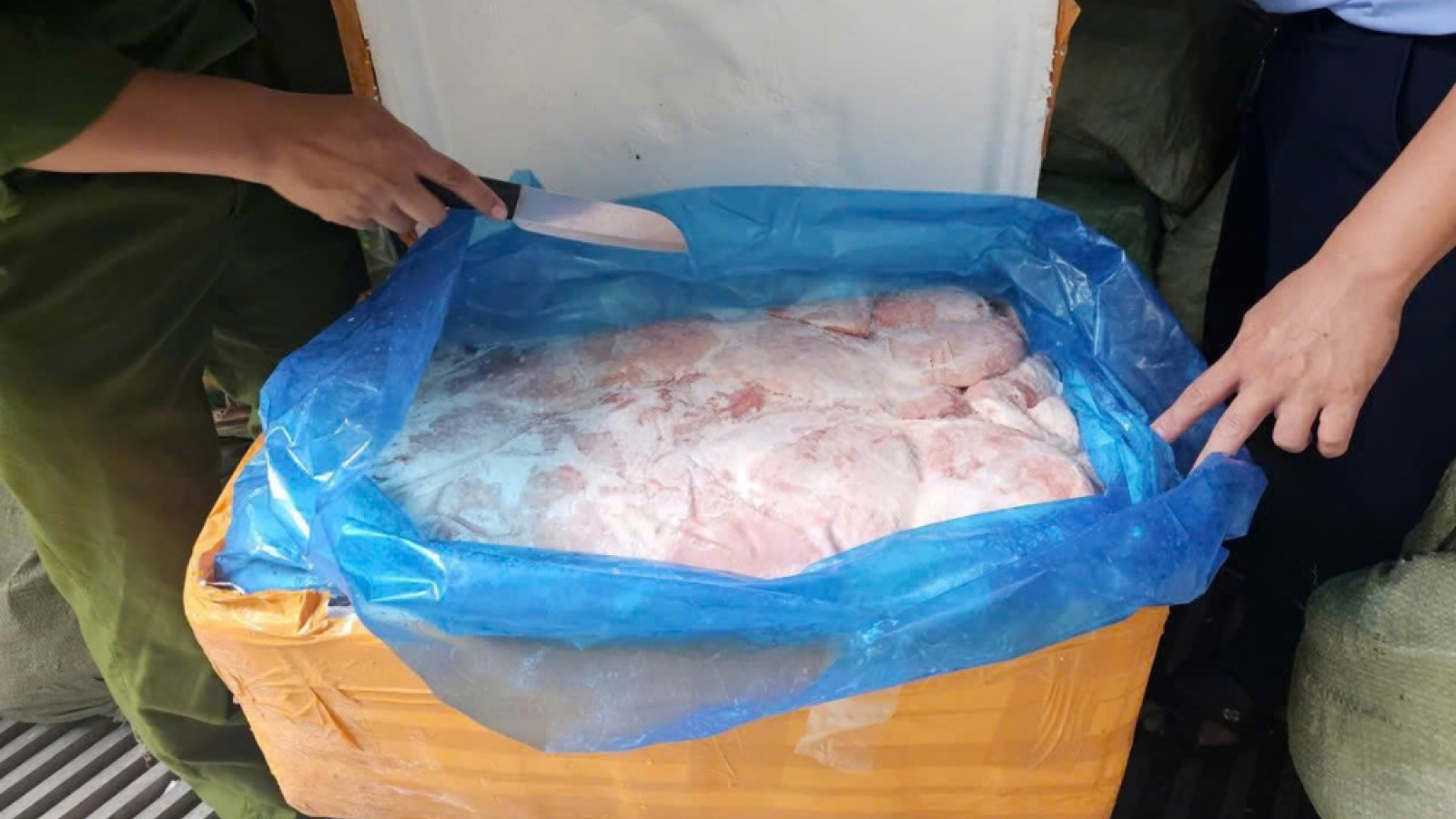 Phát hiện hơn 1,6 tấn thực phẩm đông lạnh không rõ nguồn gốc ở Bắc Ninh