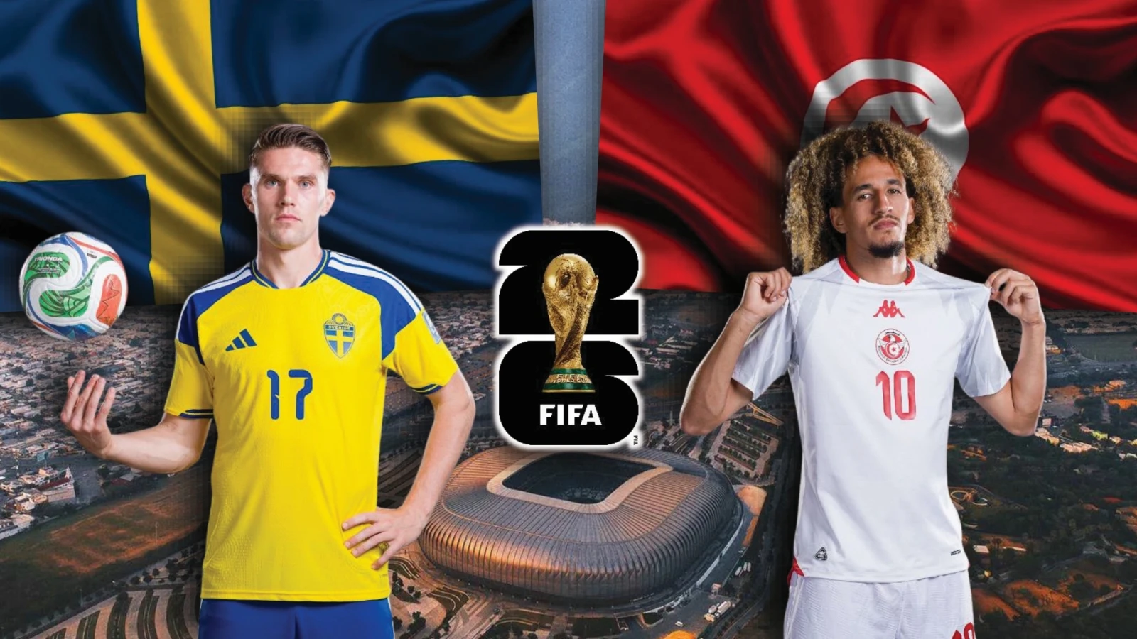 Dự đoán kết quả và đội hình ra sân trận Thụy Điển vs Tunisia bảng F World Cup 2026
