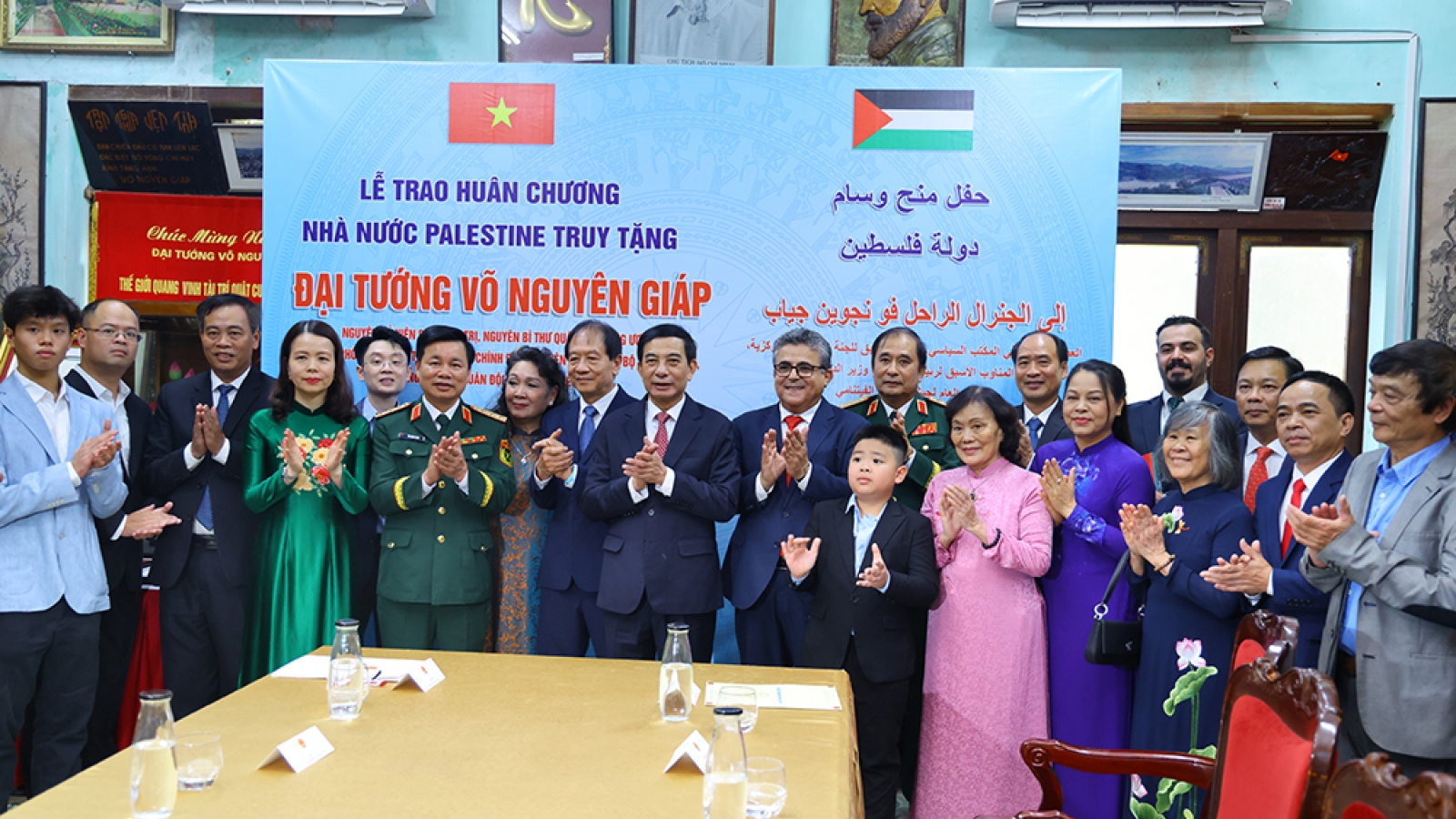 Trao Huân chương Nhà nước Palestine truy tặng Đại tướng Võ Nguyên Giáp