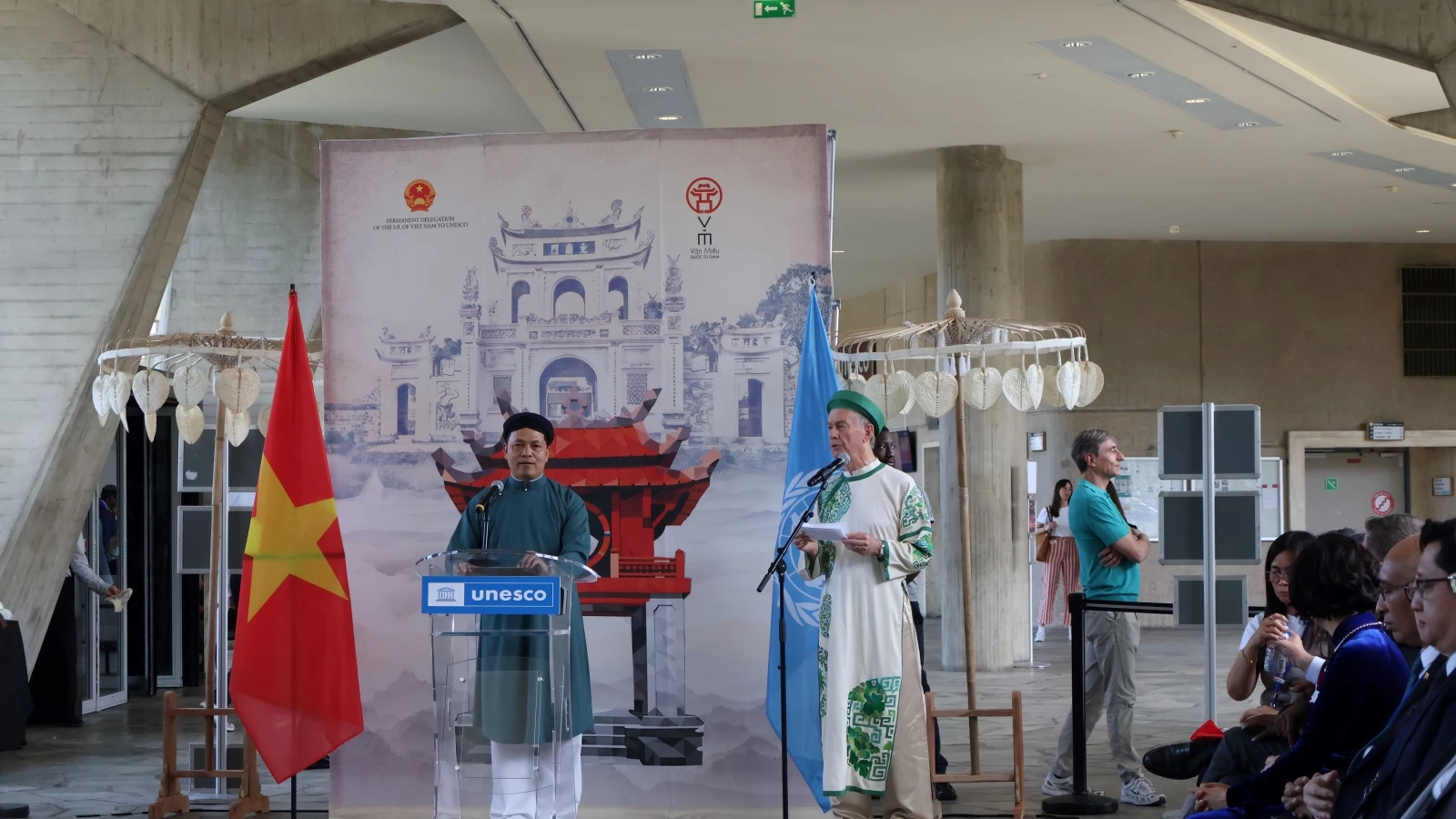 Văn Miếu - Quốc Tử Giám lan tỏa giá trị văn hóa Việt Nam tại trụ sở UNESCO