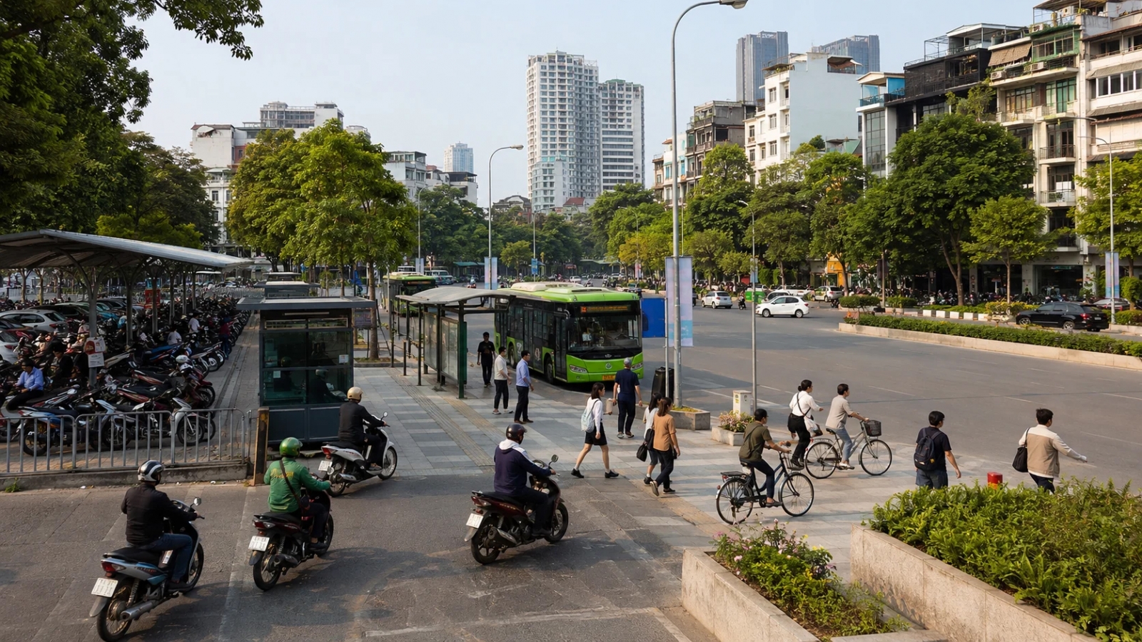 Hà Nội giải đáp câu hỏi “Dân vào vùng phát thải thấp, thì gửi xe ở đâu?”