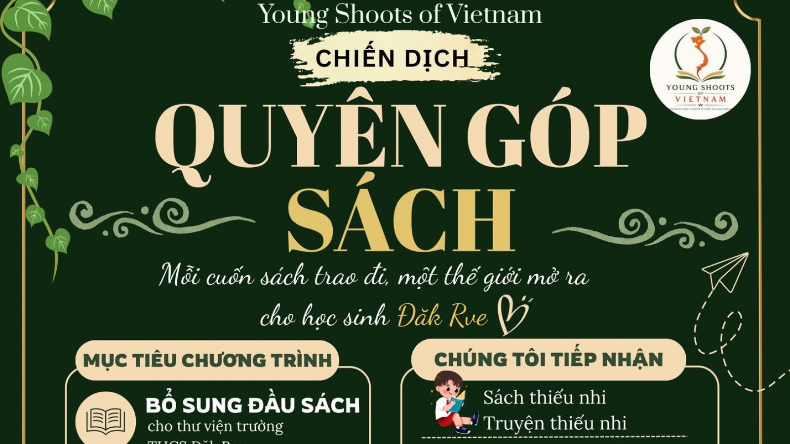 “Young Shoots of Vietnam”: Mỗi cuốn sách trao đi, thêm một ước mơ bay cao