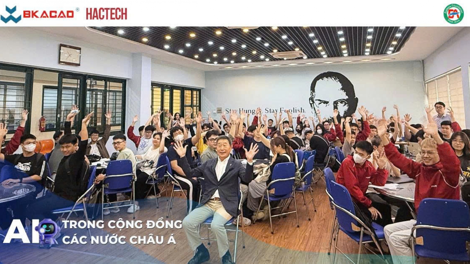 Chủ tịch Quỹ Eurasia Foundation from Asia giảng dạy sinh viên BTEC-BKACAD