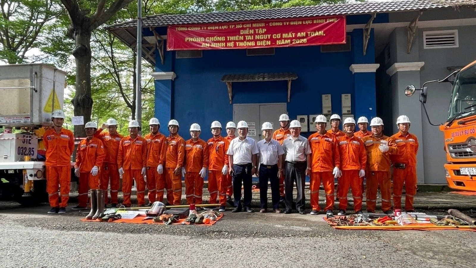 Tổng Công ty Điện lực TP.HCM diễn tập phòng chống thiên tai