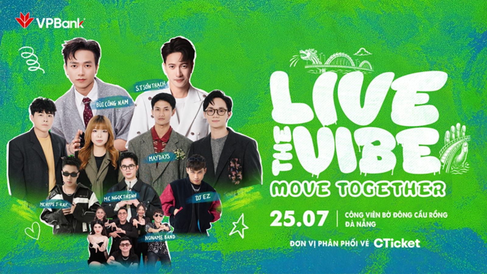 Dàn nghệ sĩ trẻ hội tụ tại đêm nhạc VPBank Live the Vibe - Move Together Đà Nẵng