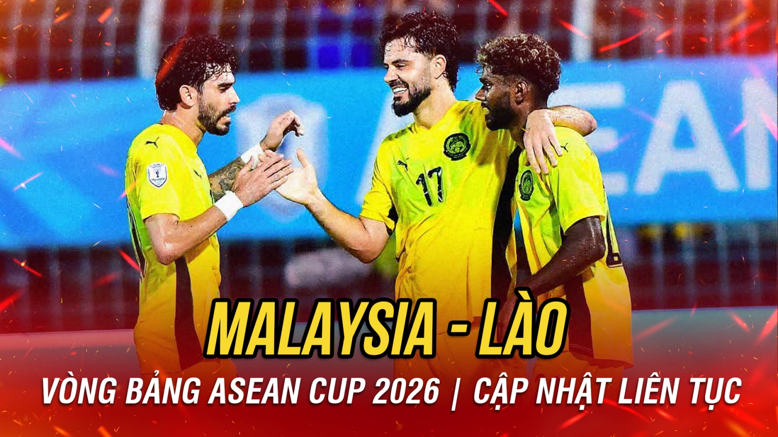 Trực tiếp Malaysia 4-0 Lào: Bàn thắng đẹp mắt từ chấm đá phạt