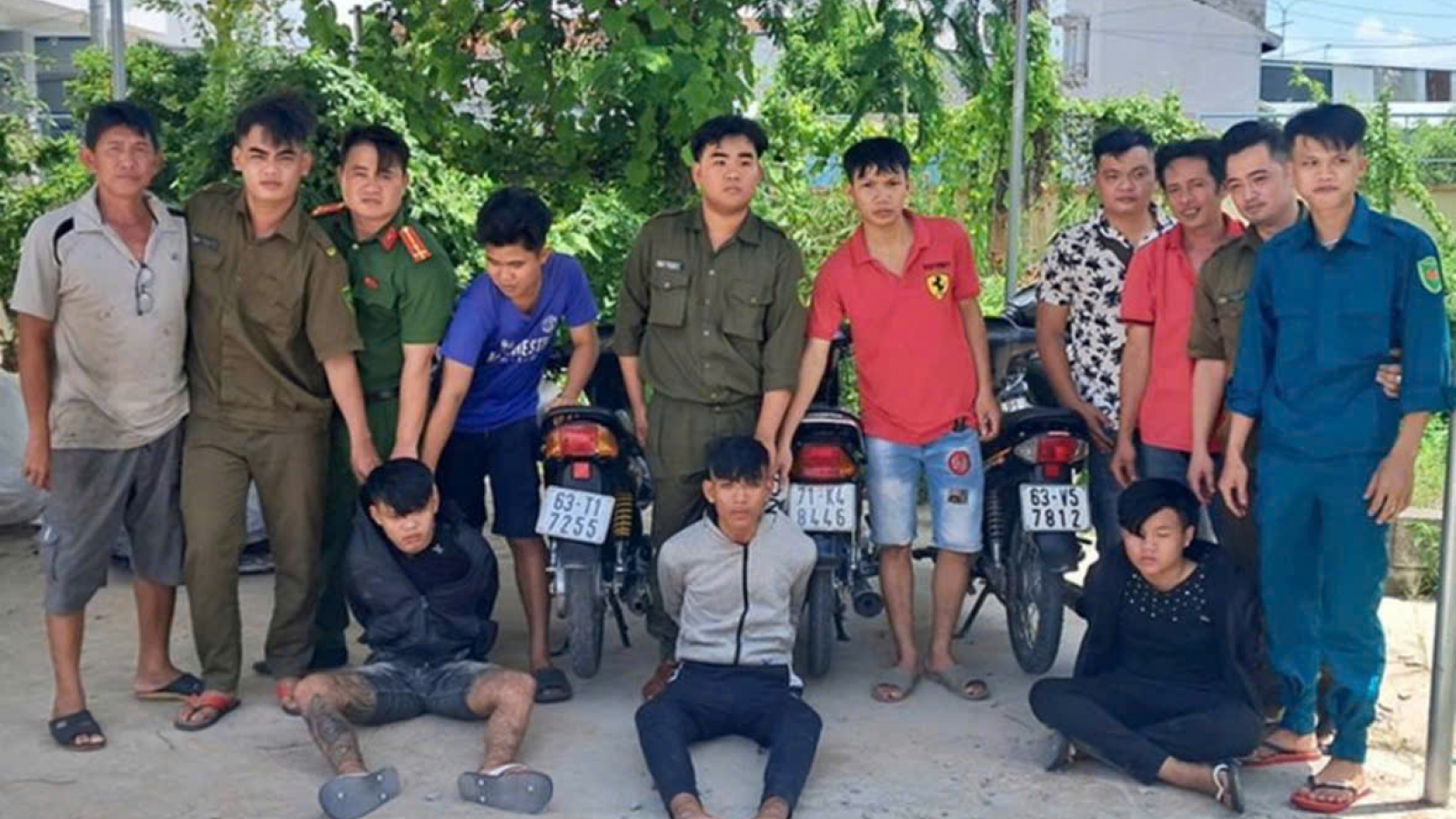 Bắt giữ 3 đối tượng trộm mô tô trên đường tẩu thoát