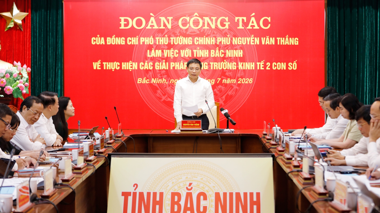 Phó Thủ tướng yêu cầu Bắc Ninh tăng tốc để đạt mục tiêu tăng trưởng hai con số