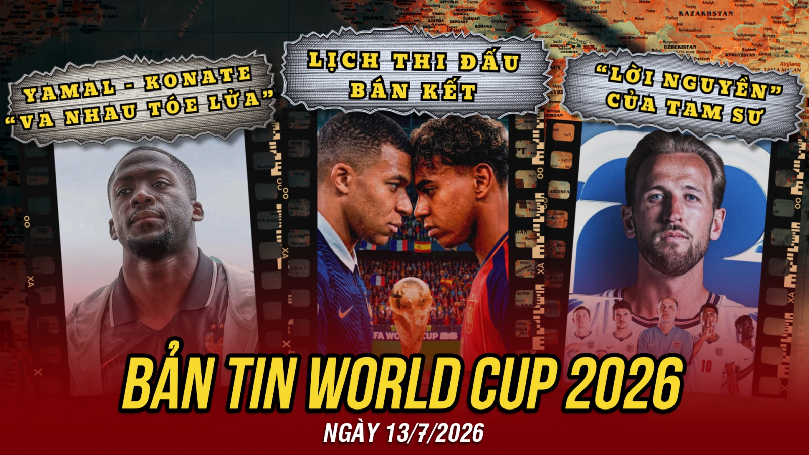 Bản tin World Cup 2026 hôm nay 13-7: Lịch thi đấu bán kết, ĐT Anh đối mặt bất lợi