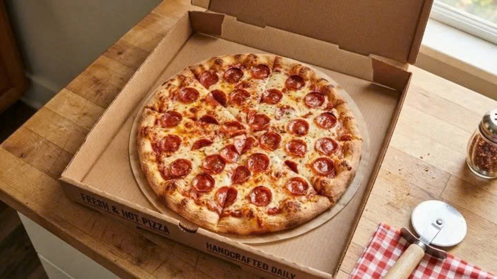 Vì sao bánh pizza hình tròn, sao lại đựng trong hộp vuông?