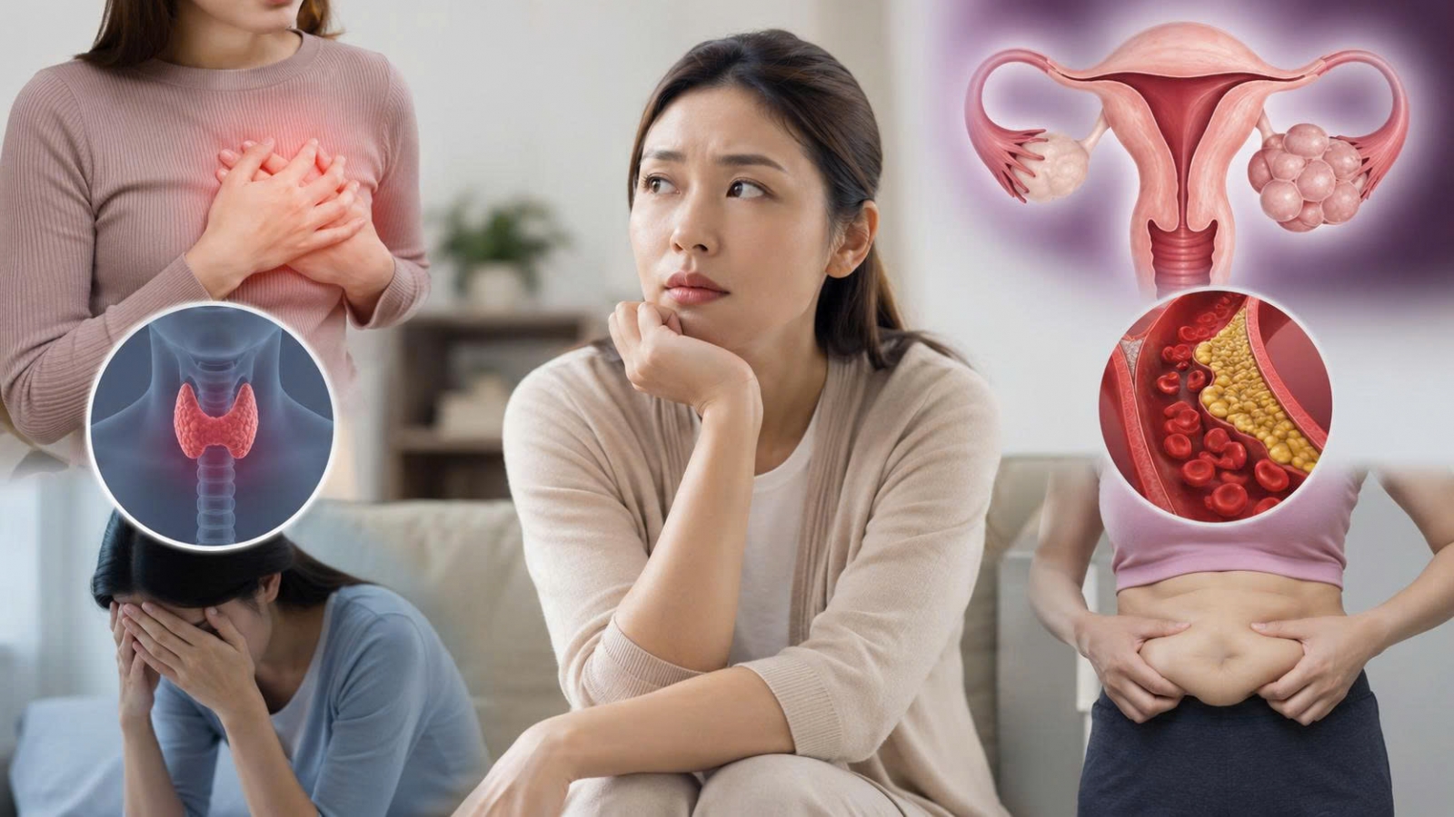 5 bệnh lý âm thầm dễ "ghé thăm" phụ nữ sau tuổi 30