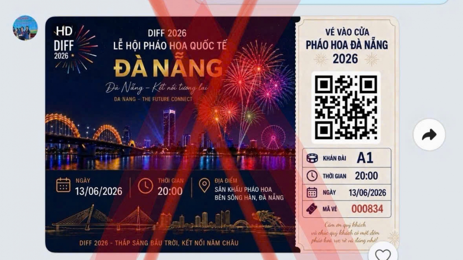 Lợi dụng lễ hội pháo hoa Đà Nẵng để lừa đảo chiếm đoạt tài sản