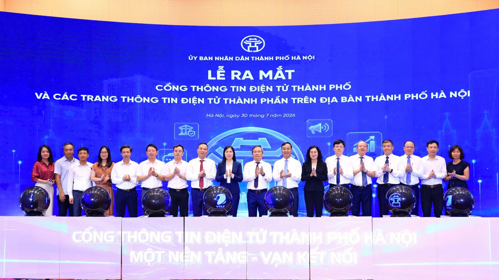 Hà Nội ra mắt Cổng Thông tin điện tử thành phố và 140 trang thông tin thành phần