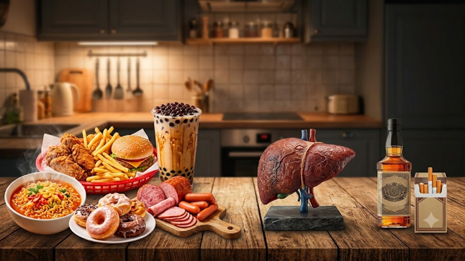 5 loại thực phẩm vạn người mê, ăn nhiều "phá gan” nhanh hơn cả rượu bia, thuốc lá
