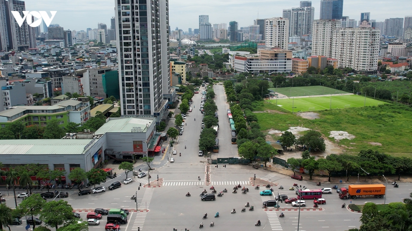 Cận cảnh tuyến đường nối Phạm Hùng - Lê Đức Thọ gần 10 năm vẫn dang dở