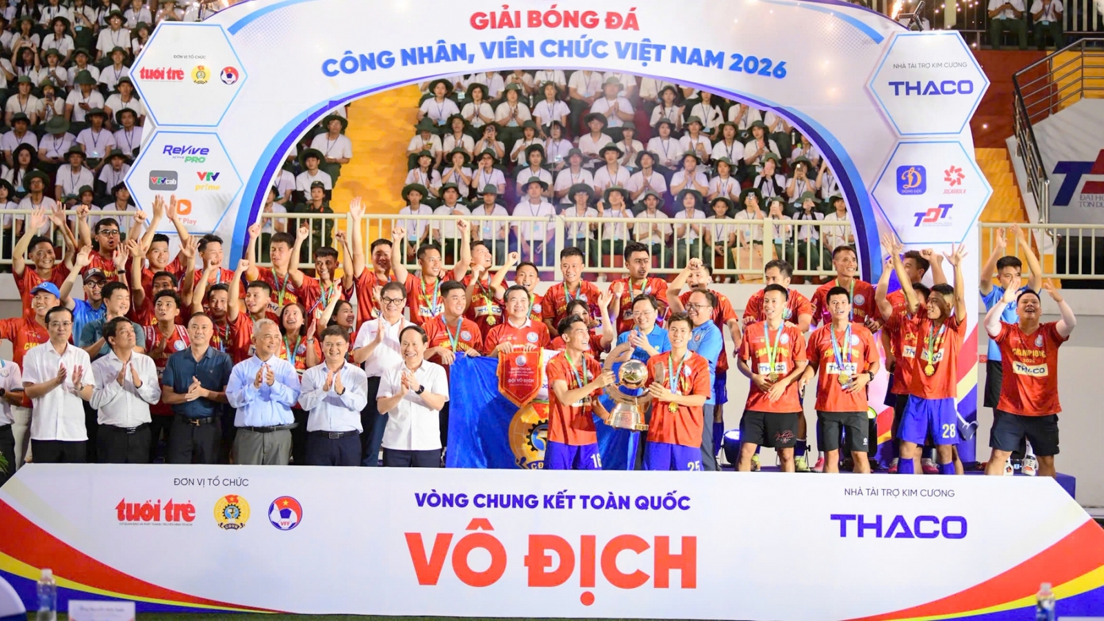 Công đoàn Ngân hàng Việt Nam vô địch Giải bóng đá công nhân, viên chức Việt Nam