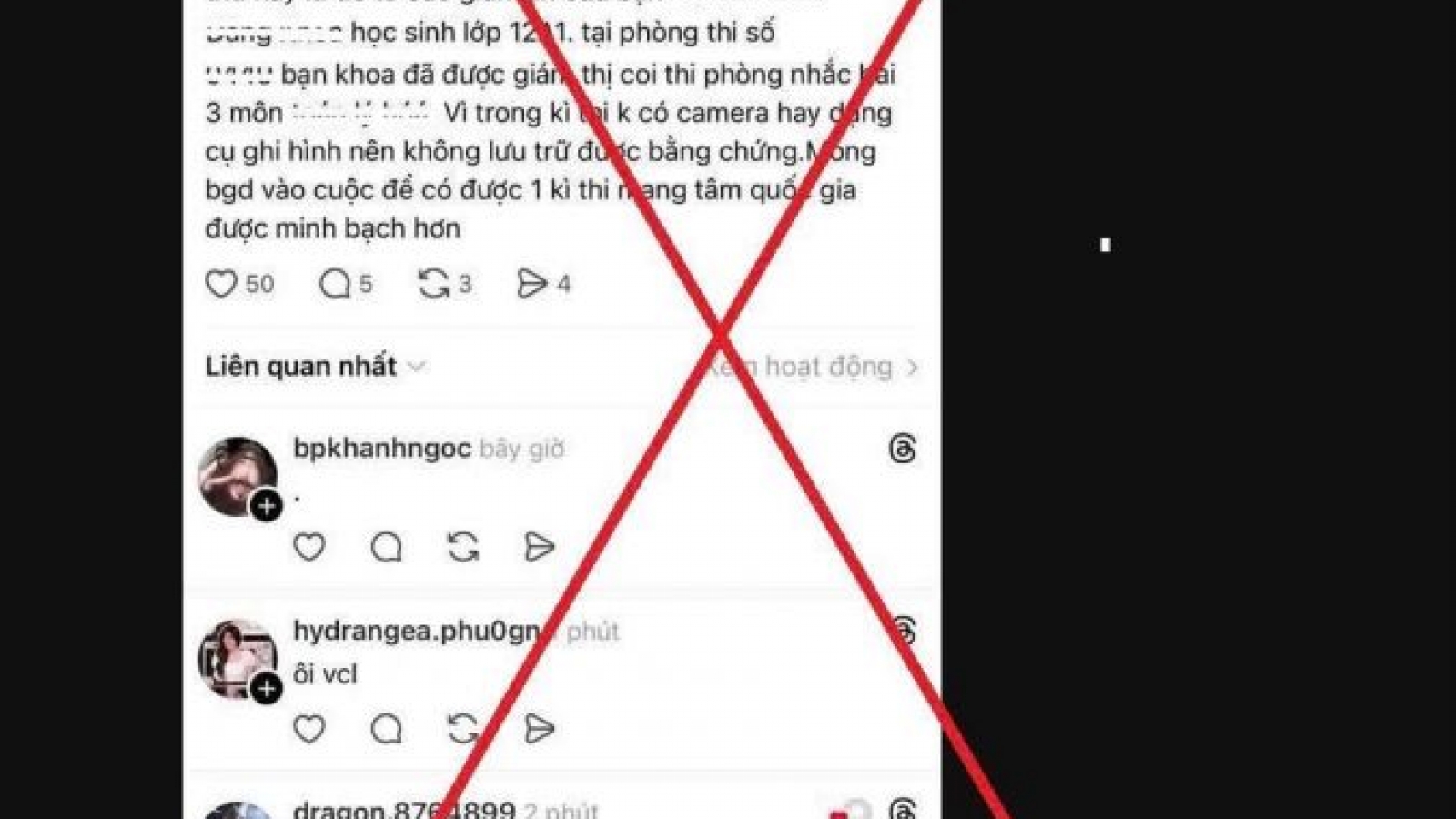 Công an xác minh thông tin tố gian lận thi THPT tại Ninh Bình không có căn cứ