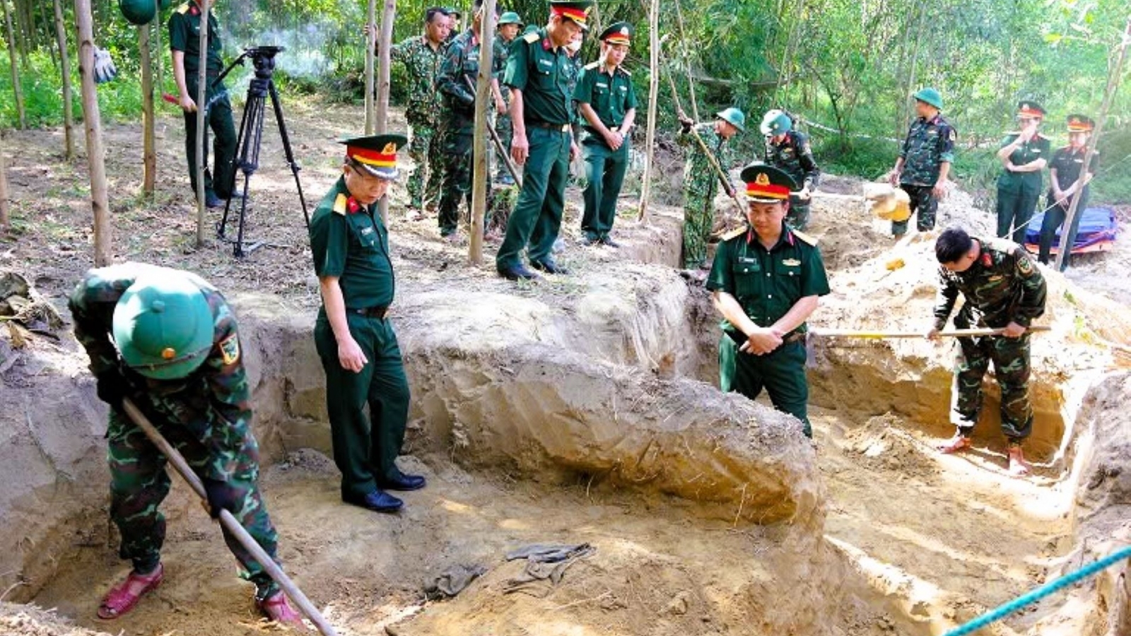 Phát hiện, quy tập 3 hài cốt liệt sĩ tại khu vực Câu Nhi, Quảng Trị