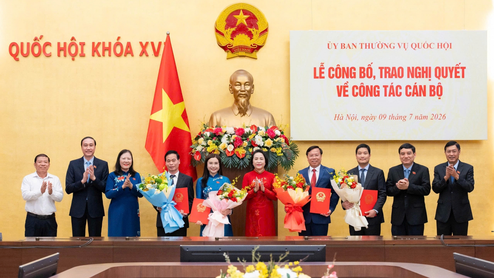 Bổ nhiệm 3 Trợ lý Phó Chủ tịch Quốc hội và 1 Phó Chủ nhiệm Ủy ban Dân nguyện