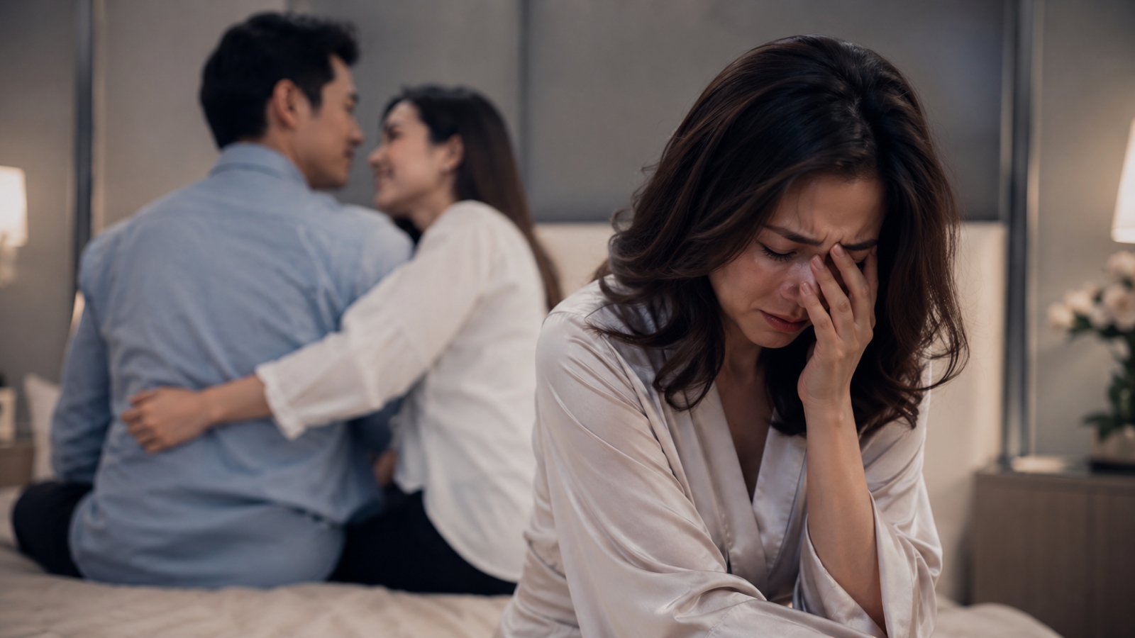 Đau khổ vì vướng phải cuộc tình tay 4 với người kém 10 tuổi, đã có vợ