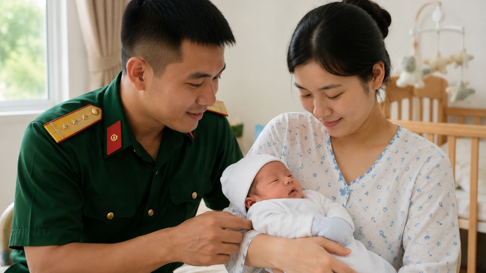 Quân nhân có vợ không tham gia BHXH được hưởng chế độ thai sản thế nào?