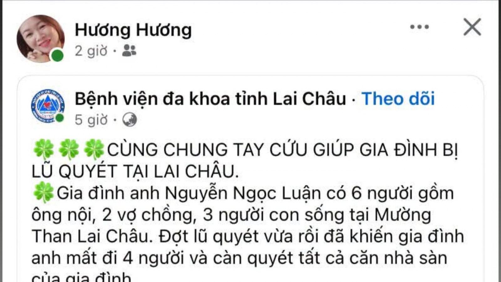Cảnh báo giả mạo kêu gọi từ thiện hỗ trợ mưa lũ tại xã Mường Than, Lai Châu