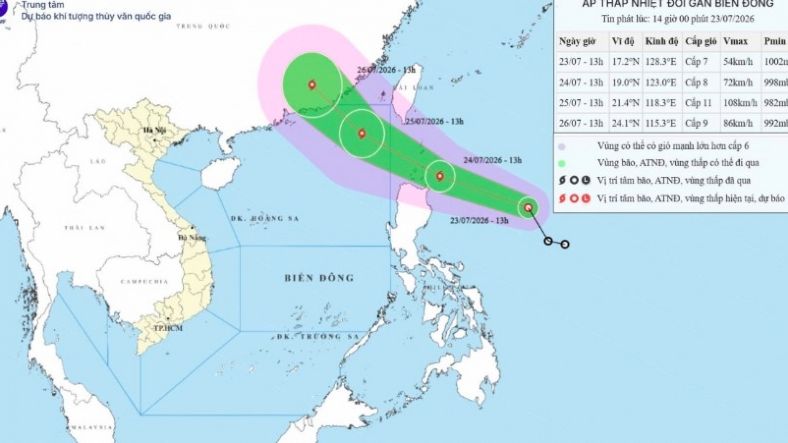 Tropical depression east of Philippines forecast to become storm within 24 hours