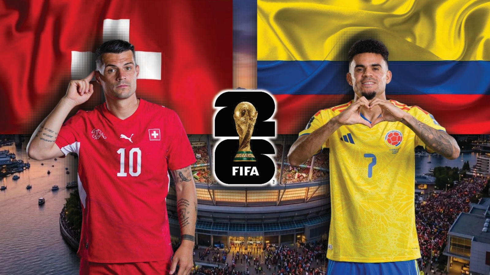 Dự đoán kết quả và đội hình ra sân trận Thụy Sĩ vs Colombia World Cup 2026
