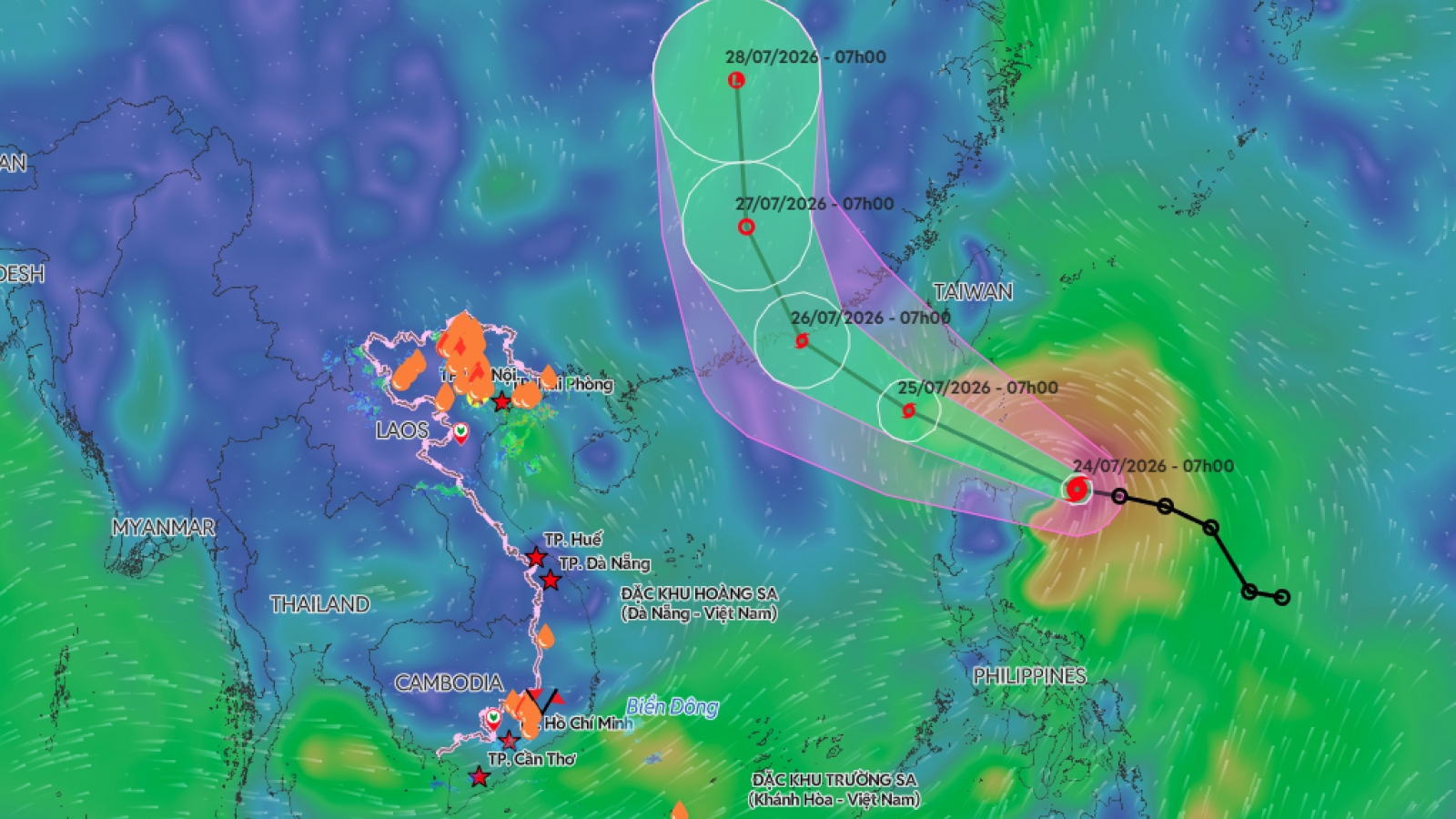 Tropical storm Noul likely to enter East Sea, Vietnam braces for heavy rain