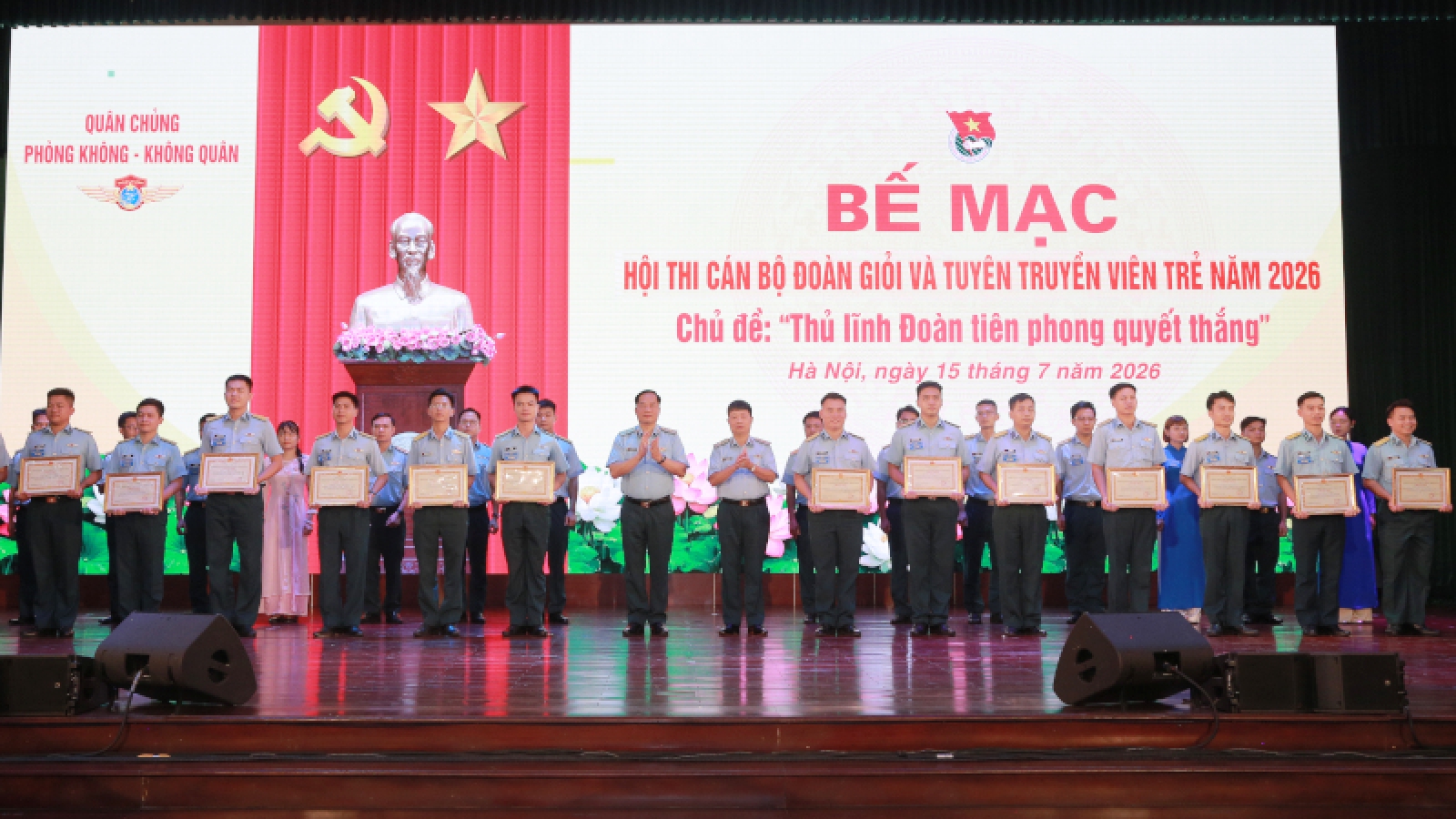 Quân chủng Phòng không - Không quân vinh danh 28 cán bộ đoàn giỏi