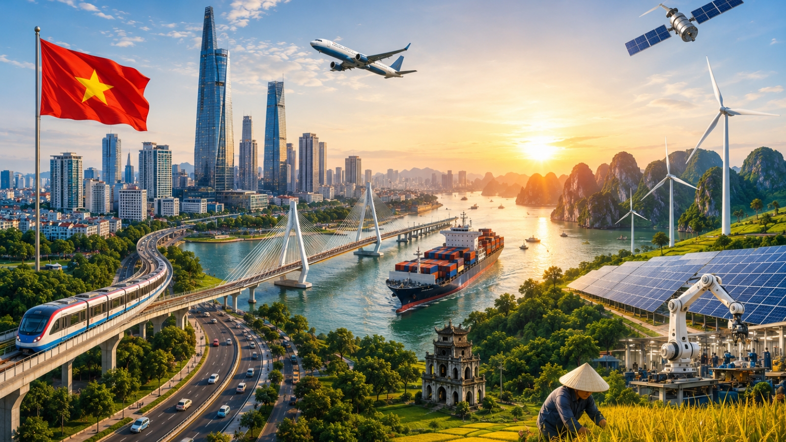Việt Nam đặt mục tiêu đến năm 2045 kinh tế số chiếm tối thiểu 50% GDP