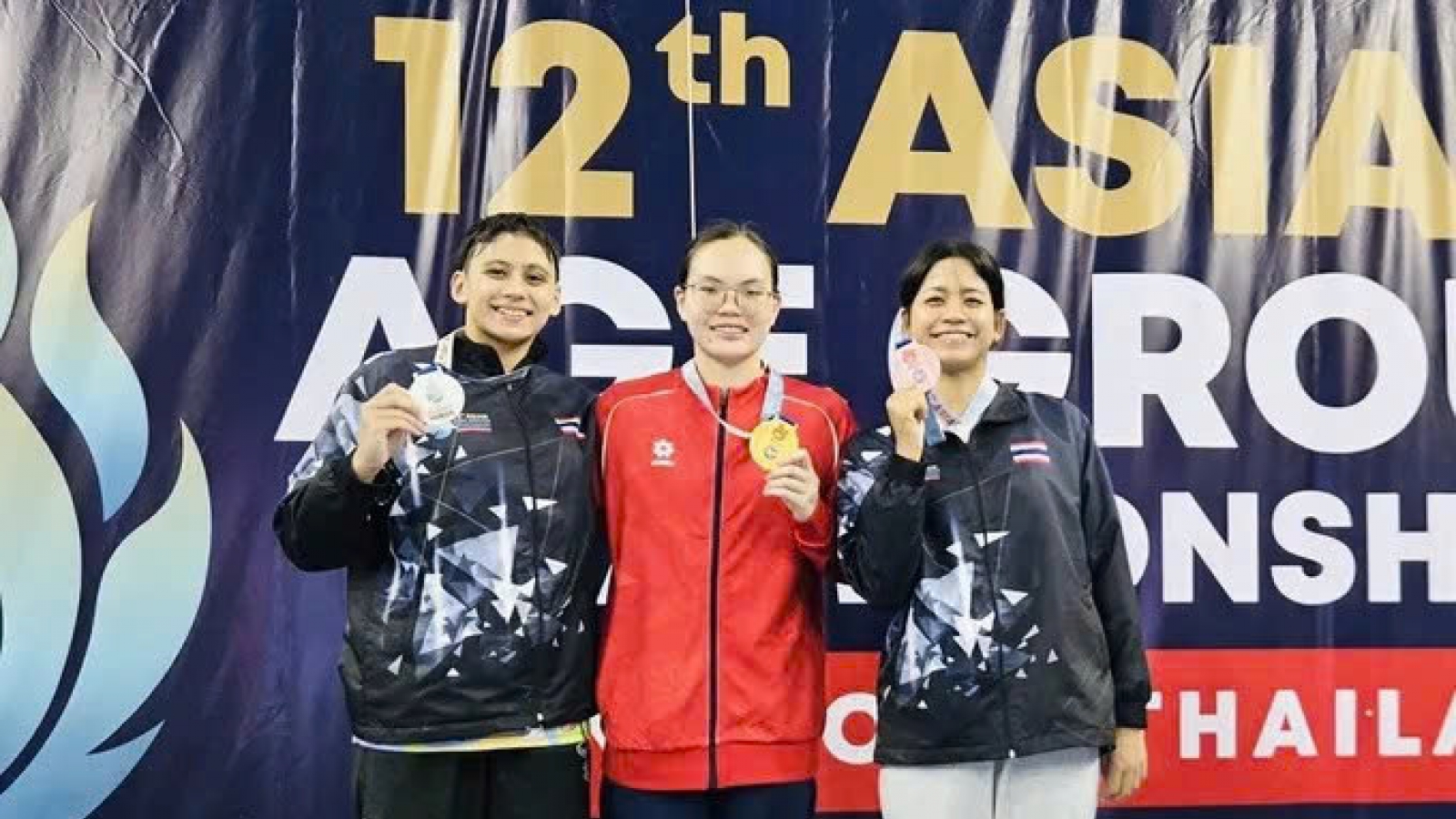 Vietnam climbs to third at Asian Age Group Swimming Championships with 10 gold medals