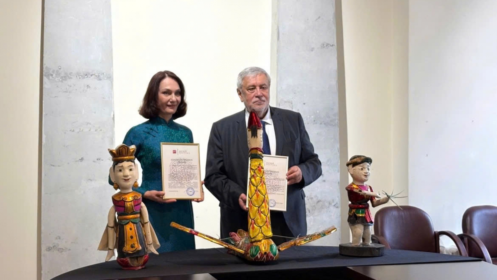 Vietnamese water puppets begin new cultural mission at Russia museum