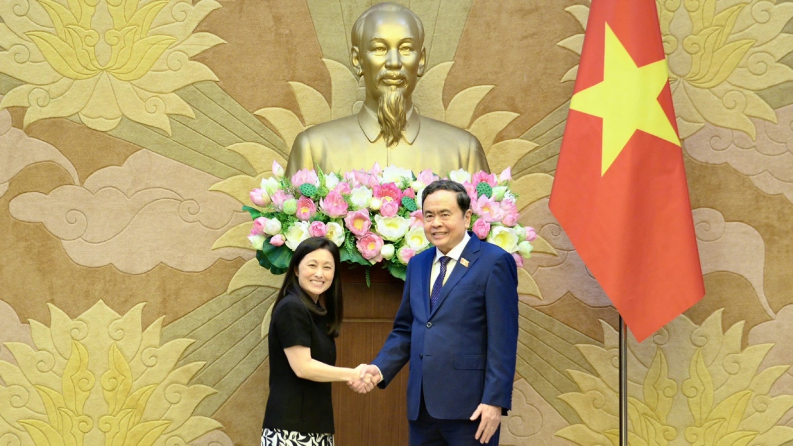 Chủ tịch Quốc hội Trần Thanh Mẫn tiếp Đại sứ Hoa Kỳ Jennifer Wicks
