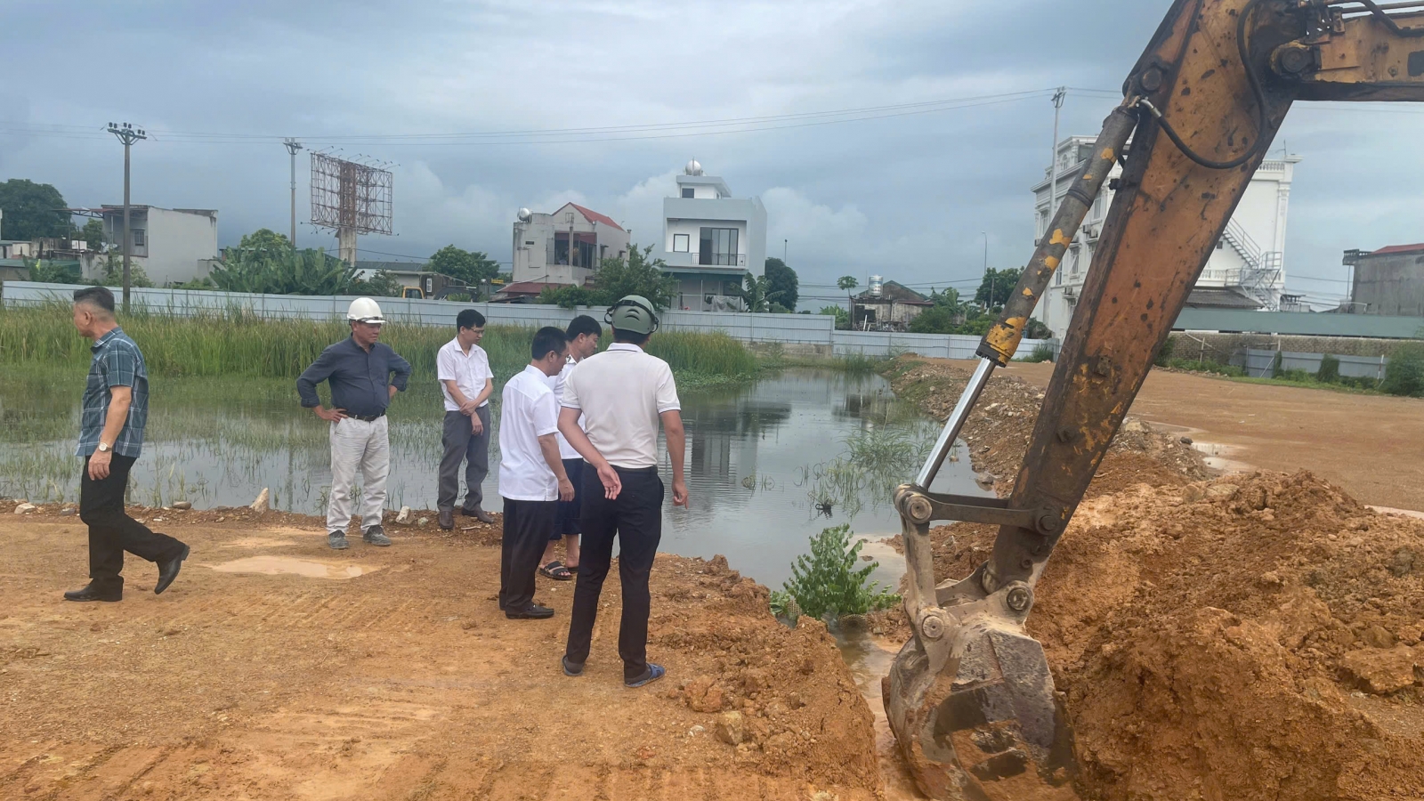 Sau phản ánh của VOV, điểm ngập ở xã Lưu Vệ cơ bản được xử lý